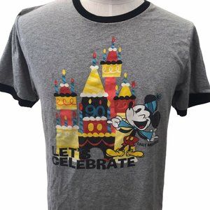 Disneyland Cast Member Exclusive  Let's Celebrate Mickey T Shirt 2018  M Disney